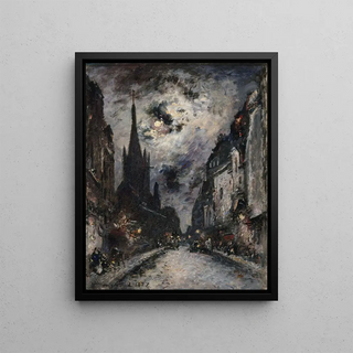 Johan Barthold Jongkind - La Rue SaintSverin actuel 5me arrondissement.webp