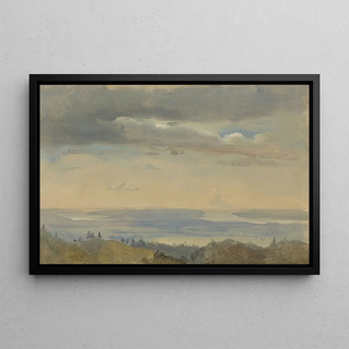 Johan Christian Dahl - Cloud Study with River Landscape.webp