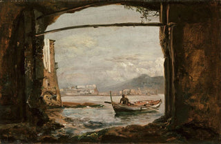 Johan Christian Dahl - View from a grotto near Posillipo.webp