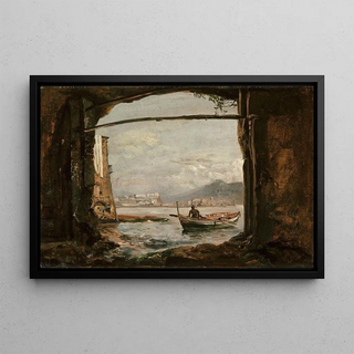 Johan Christian Dahl - View from a grotto near Posillipo.webp