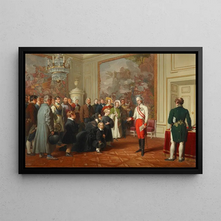 Johann Peter Krafft - Kaiser Franz I erteilt allgemeine Audienz.webp