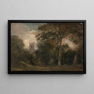 John Constable - A Church in the Trees.webp