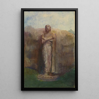 John La Farge - Colossal Statue of Ananda near the Ruined City of Pollanarua Ceylon.webp
