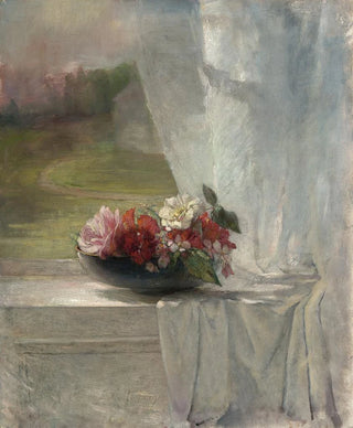 John La Farge - Flowers on a Window Ledge.webp