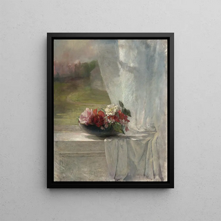John La Farge - Flowers on a Window Ledge.webp
