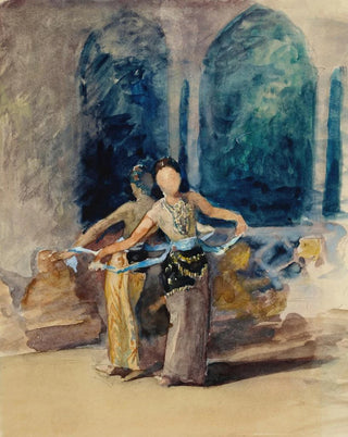 John La Farge - Village Dancing Girls at Garoet in the Preanger Regency Java.webp