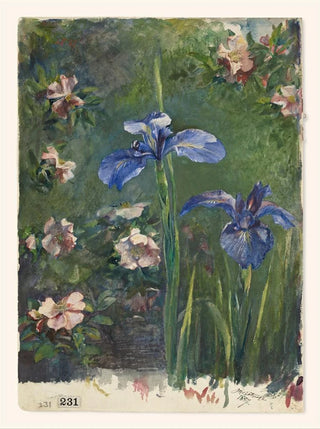 John La Farge - Wild Roses and Irises.webp