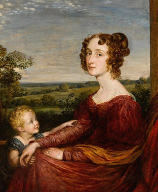 John Linnell - Portrait of Mrs William Wilberforce and Child.webp