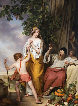 Josef Danhauser - Abraham rejects Hagar and Ismael.webp