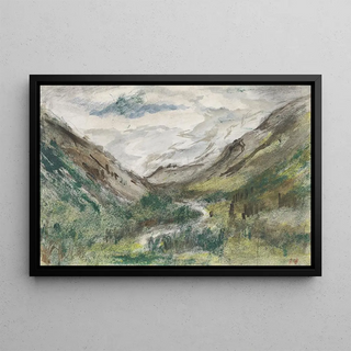 Jozef Israls - Dal met begroeide bergen.webp