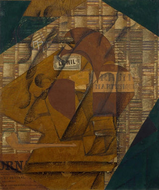 Juan Gris - Bottle of Rum and Newspaper.webp