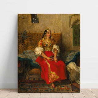 Juive de Tanger en Costume d'Appart - Eugène Delacroix | Reproduction Tableau Décoration murale affiche copie