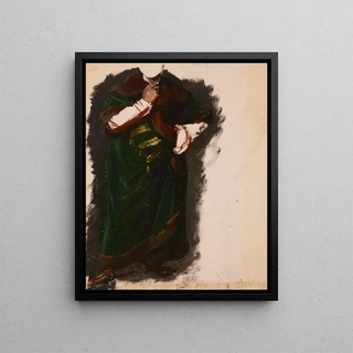 Jzef Simmler - Study of Wadysaw Jagieos Garment to the Painting The Oath of Queen Jadwiga.webp