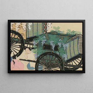 Kamisaka Sekka - Flowerdraped Carts Hanasashiguruma.webp