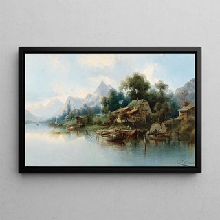 Karl Kaufmann - Large Mountain Lake.webp