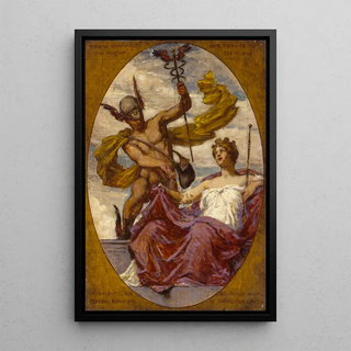 Kenyon Cox - Study for Mural at US Custom House Cleveland OH Passing Commerce Pays Tribute to the Port of Cleveland.webp