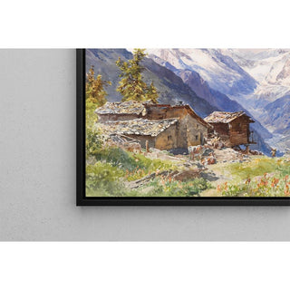 L'Alpe Barneuza Valais - Edward Theodore Compton | Reproduction Tableau Décoration murale affiche copie