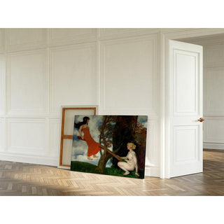 La Balançoire - Franz von Stuck | Reproduction Tableau Décoration murale affiche copie