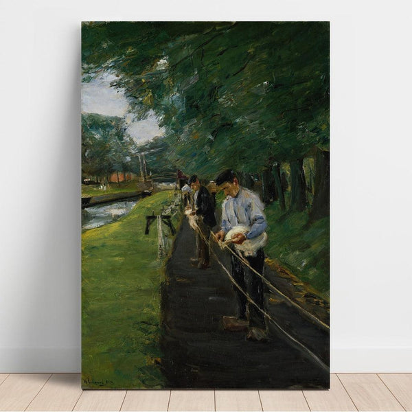 Reproduktion des Gemäldes La Corderie à Edam - Max Liebermann