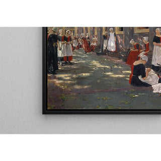 La Cour de l’orphelinat à Amsterdam - Max Liebermann | Reproduction Tableau Décoration murale affiche copie