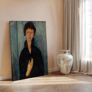 La Femme aux yeux bleus - Amedeo Modigliani | Reproduction Tableau Décoration murale affiche copie