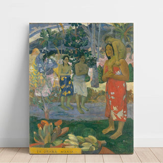 La Orana Maria Je vous salue Marie - Paul Gauguin | Reproduction Tableau Décoration murale affiche copie