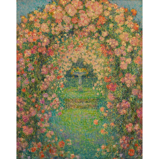 La Roseraie, Gerberoy - Henri Le Sidaner | Reproduction Tableau Décoration murale affiche copie
