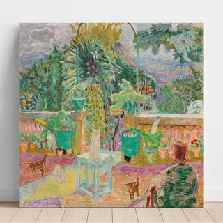 La Terrasse ou Une Terrasse à Grasse - Pierre Bonnard | Reproduction Tableau Décoration murale affiche copie