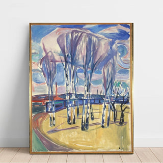 La boucle du tramway à Skøyen - Edvard Munch | Reproduction Tableau Décoration murale affiche copie