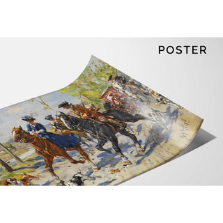 La promenade à cheval - Raffaello Sorbi | Reproduction Tableau Décoration murale affiche copie