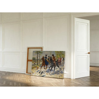 La promenade à cheval - Raffaello Sorbi | Reproduction Tableau Décoration murale affiche copie