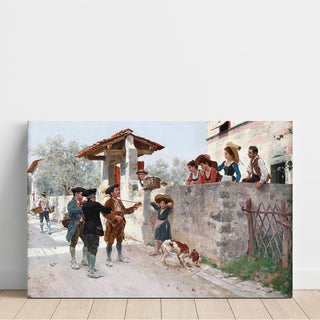 La serenata - Raffaello Sorbi | Reproduction Tableau Décoration murale affiche copie