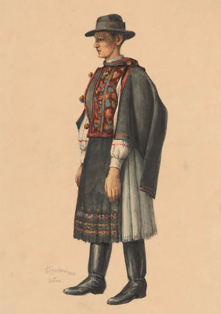 Ladislav Tresko - Study of a Man from Detva.webp