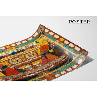 Le Dieu-Père-Géant-Foudre-Transparent - Adolf Wölfli | Reproduction Tableau Décoration murale affiche copie