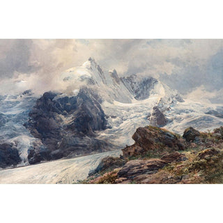 Le Grossglockner - Edward Theodore Compton | Reproduction Tableau Décoration murale affiche copie