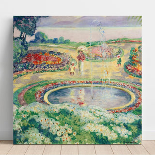 Le Jardin Fleuri - Henri Lebasque | Reproduction Tableau Décoration murale affiche copie