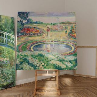 Le Jardin Fleuri - Henri Lebasque | Reproduction Tableau Décoration murale affiche copie