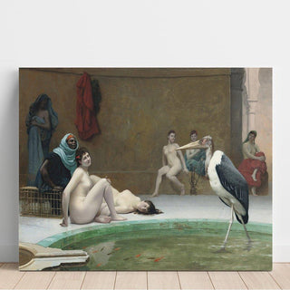 Le Marabout dans le bain du Harem - Jean-Léon Gérôme | Reproduction Tableau Décoration murale affiche copie
