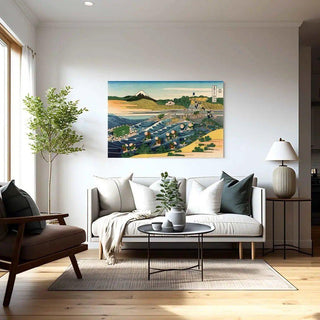 Le Mont Fuji vu depuis Kanaya - Katsushika Hokusai | Reproduction Tableau Décoration murale affiche copie