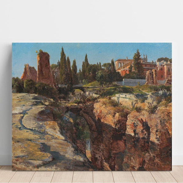 Reproduktion des Gemäldes Der Palatin in Rom - Edward Theodore Compton