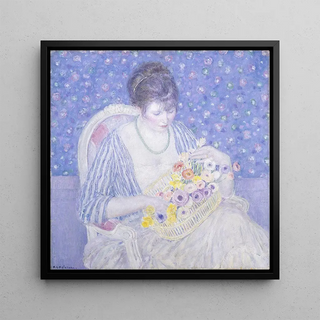Le Panier de fleurs - Frederick Carl Frieseke