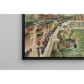 Le Pont-Neuf, Après-Midi de Pluie - Camille Pissarro | Reproduction Tableau Décoration murale affiche copie