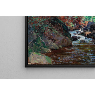 Le cours d'un ruisseau - Alfred Zoff | Reproduction Tableau Décoration murale affiche copie