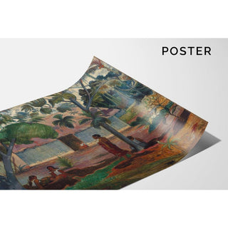 Le grand arbre - Paul Gauguin | Reproduction Tableau Décoration murale affiche copie