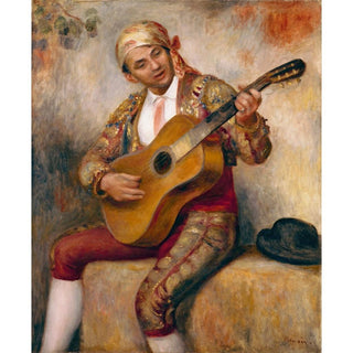 Le guitariste espagnol - Pierre-Auguste Renoir | Reproduction Tableau Décoration murale affiche copie