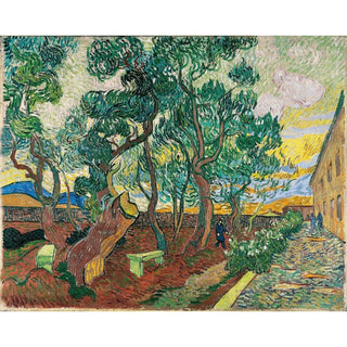 Le jardin de l'hôpital Saint-Paul - Vincent van Gogh | Reproduction Tableau Décoration murale affiche copie
