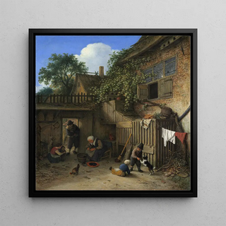 Le jardin de la chaumière - Adriaen van Ostade