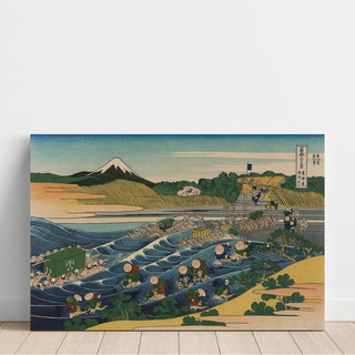 Le mont Fuji à Kanaya sur le Tōkaidō - Katsushika Hokusai | Reproduction Tableau Décoration murale affiche copie