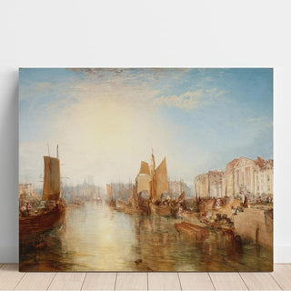 Le port de Dieppe - Joseph Mallord William Turner | Reproduction Tableau Décoration murale affiche copie