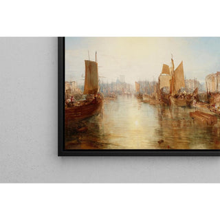 Le port de Dieppe - Joseph Mallord William Turner | Reproduction Tableau Décoration murale affiche copie